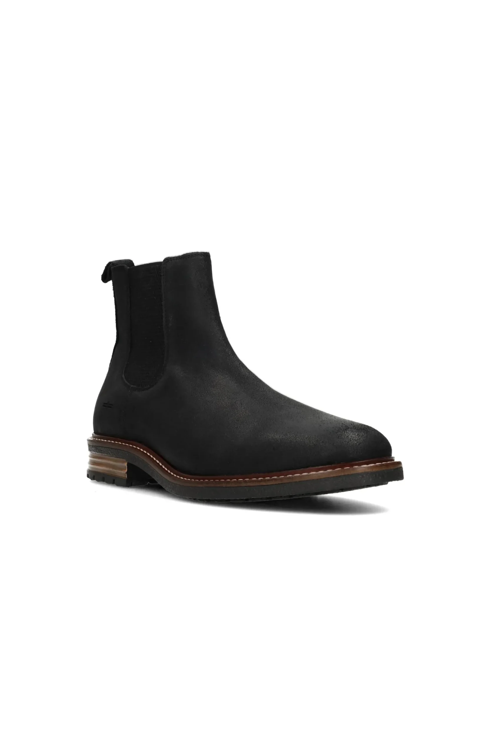 Boots-Liverpool Los Angeles RAIL SUEDE LEATHER BOOT Blackoilsuede