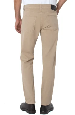 Colored Twills|Relaxed Straight-Liverpool Los Angeles REGENT RELAXED STRAIGHT PEACHED COLORED TWILL Khaki