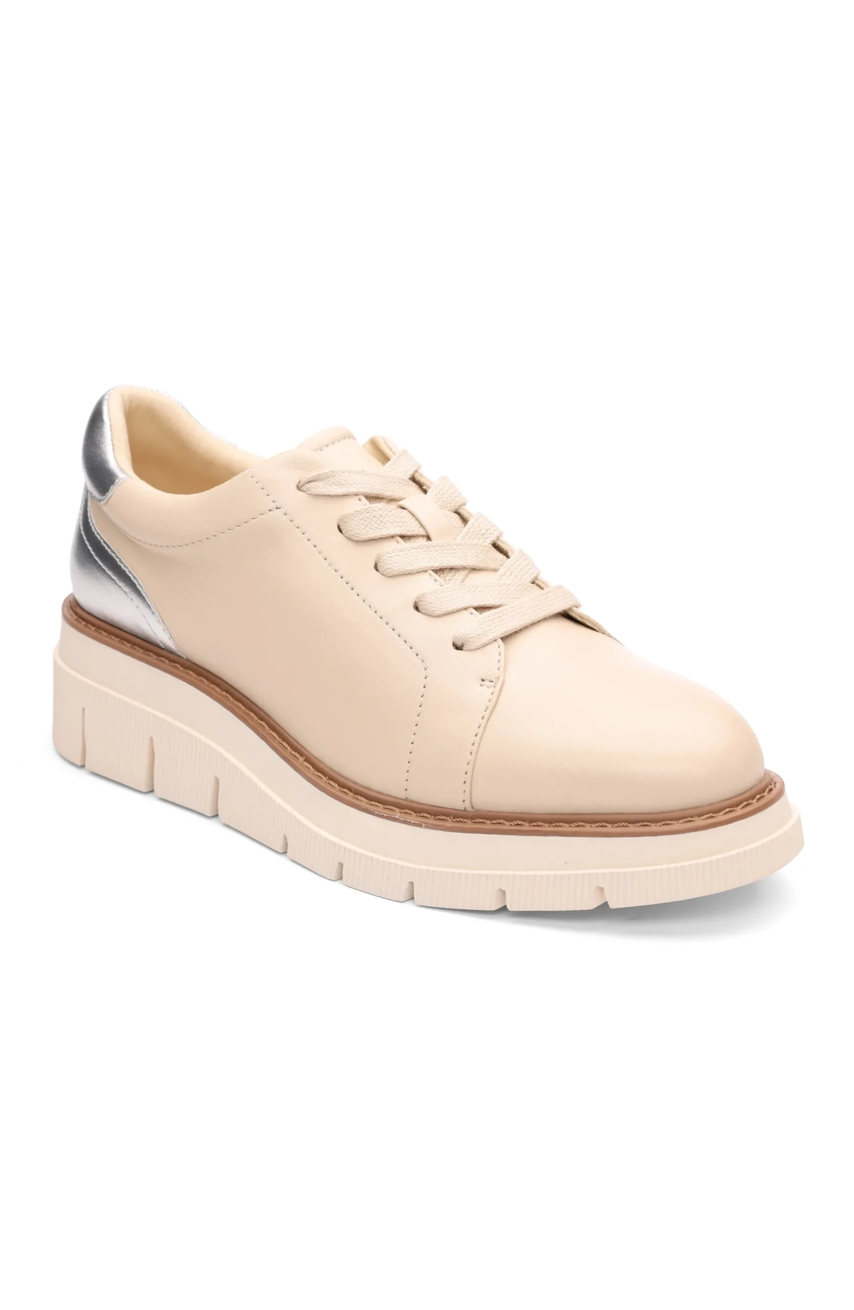 Sneakers-Liverpool Los Angeles RIVERSIDE LACE UP PLATFORM WITH RIDGE SOLE Ecrusilver