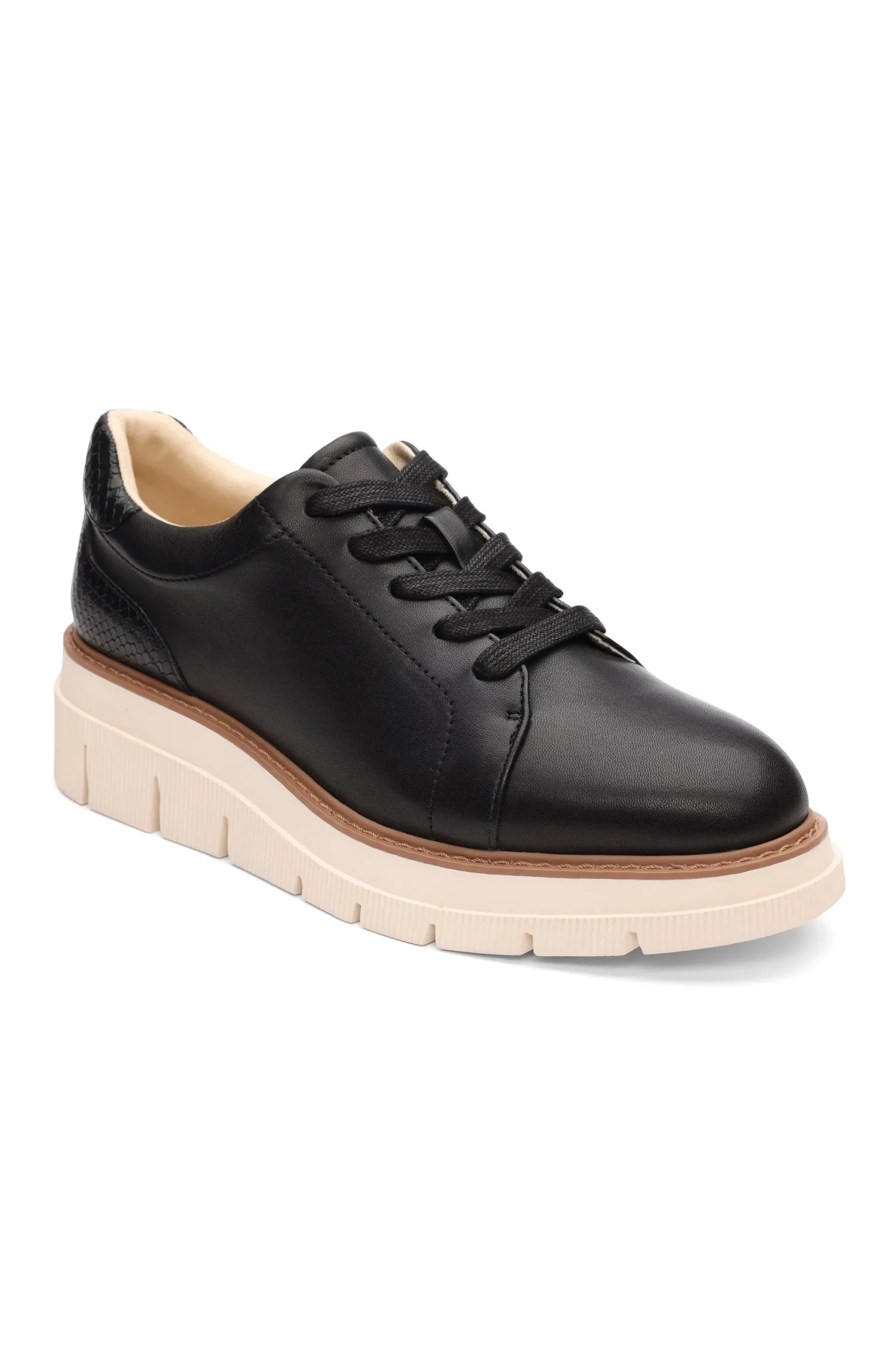 Sneakers-Liverpool Los Angeles RIVERSIDE LACE UP PLATFORM WITH RIDGE SOLE Black