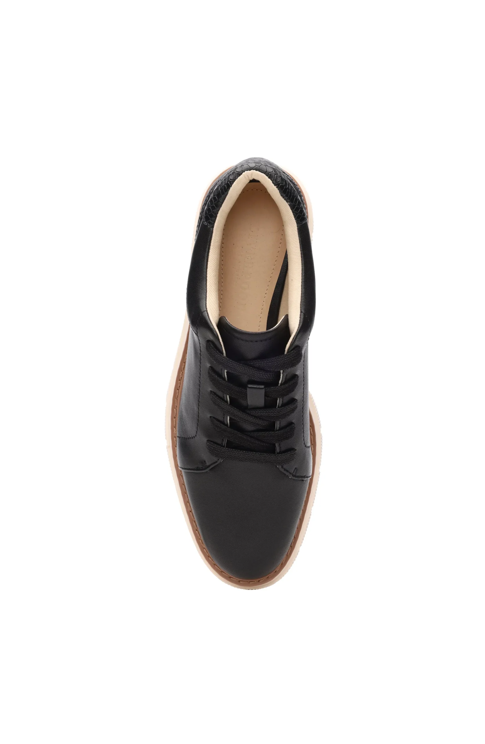 Sneakers-Liverpool Los Angeles RIVERSIDE LACE UP PLATFORM WITH RIDGE SOLE Black