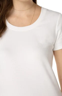 Tops|Tees-Liverpool Los Angeles SCOOP NECK SHORT SLEEVE TEE White