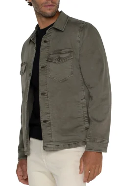Jackets & Blazers-Liverpool Los Angeles SHIRT JACKET Pewtergreen