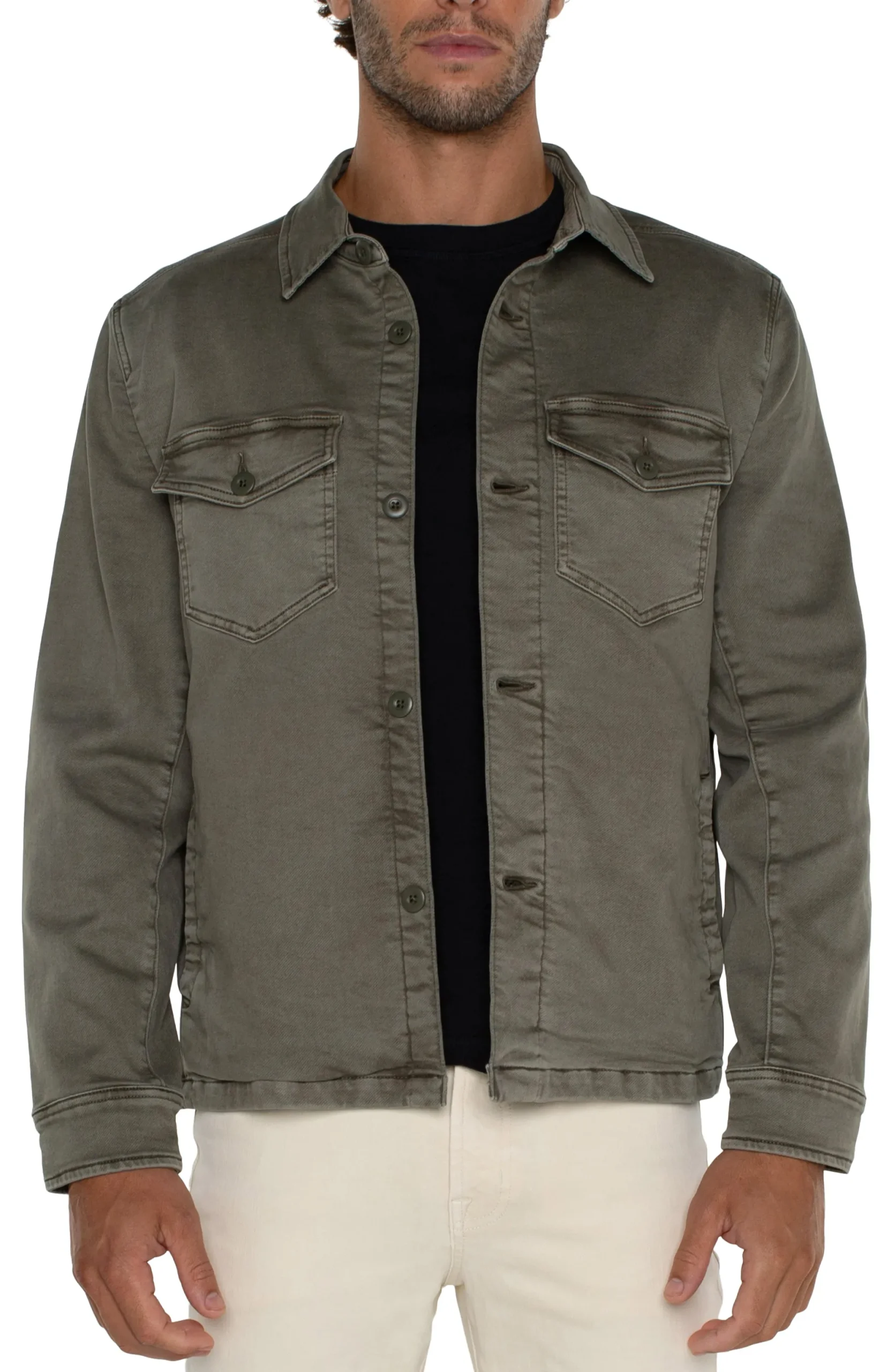 Jackets & Blazers-Liverpool Los Angeles SHIRT JACKET Pewtergreen