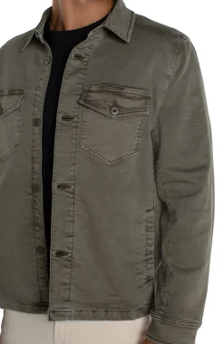 Jackets & Blazers-Liverpool Los Angeles SHIRT JACKET Pewtergreen