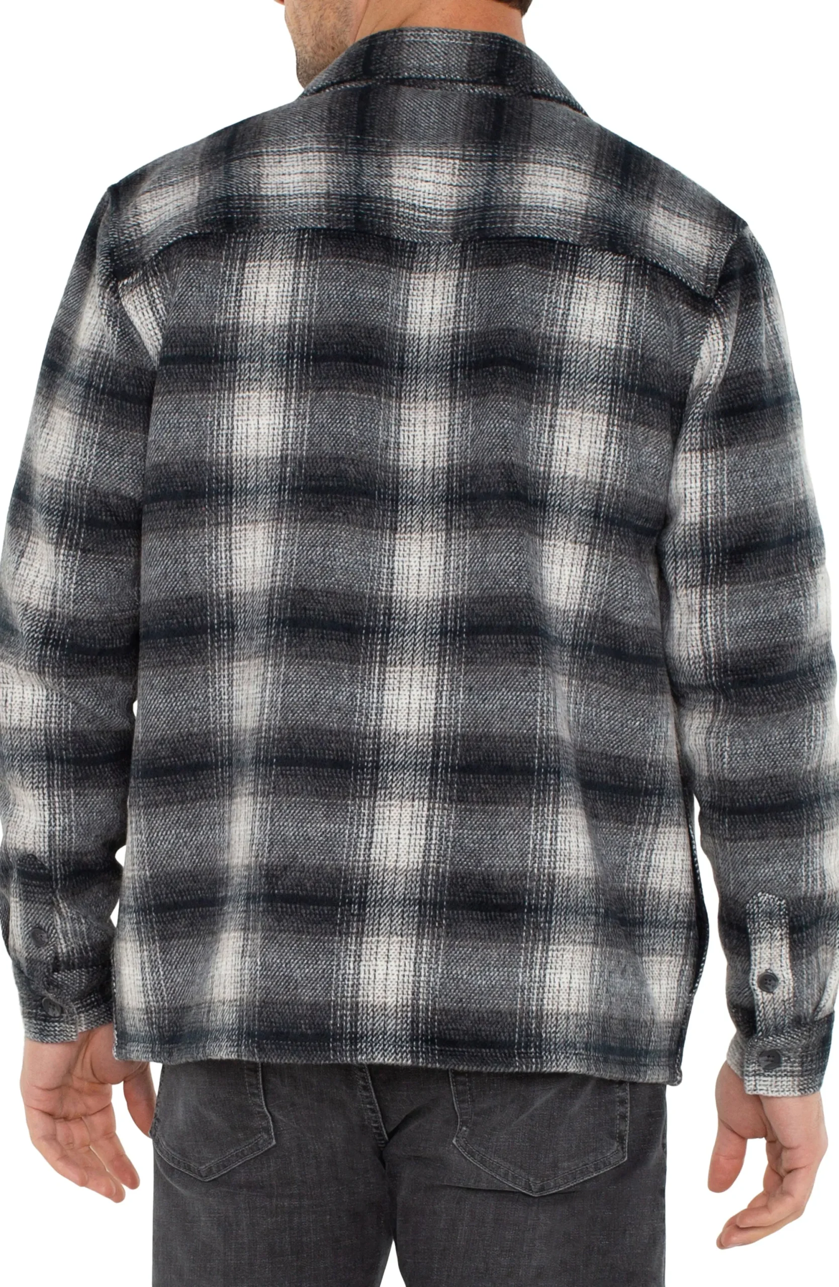 Jackets & Blazers-Liverpool Los Angeles SHIRT JACKET Navygreymulti