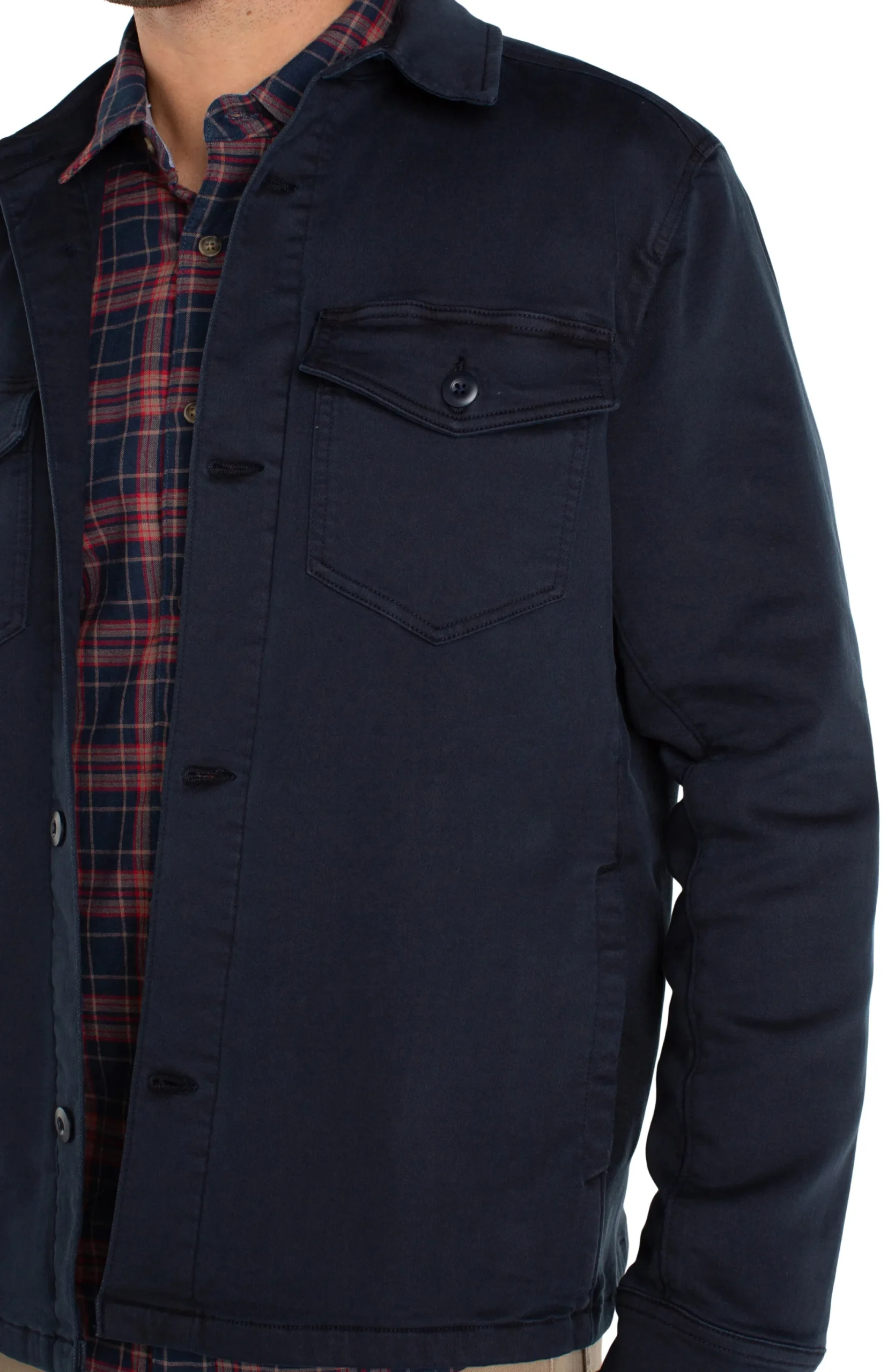 Jackets & Blazers-Liverpool Los Angeles SHIRT JACKET Navy