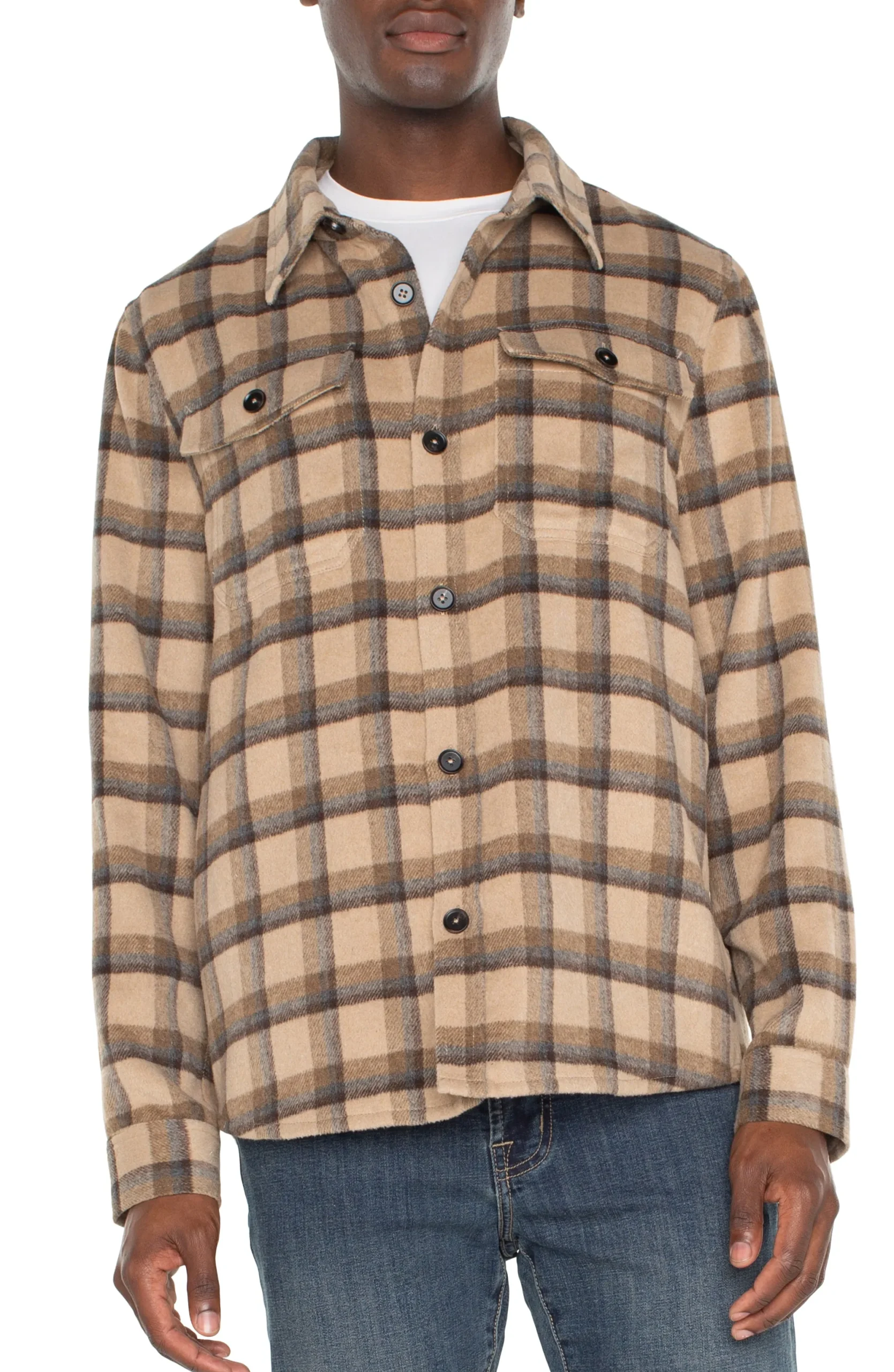 Jackets & Blazers-Liverpool Los Angeles SHIRT JACKET Tanbrownmulti
