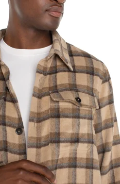 Jackets & Blazers-Liverpool Los Angeles SHIRT JACKET Tanbrownmulti