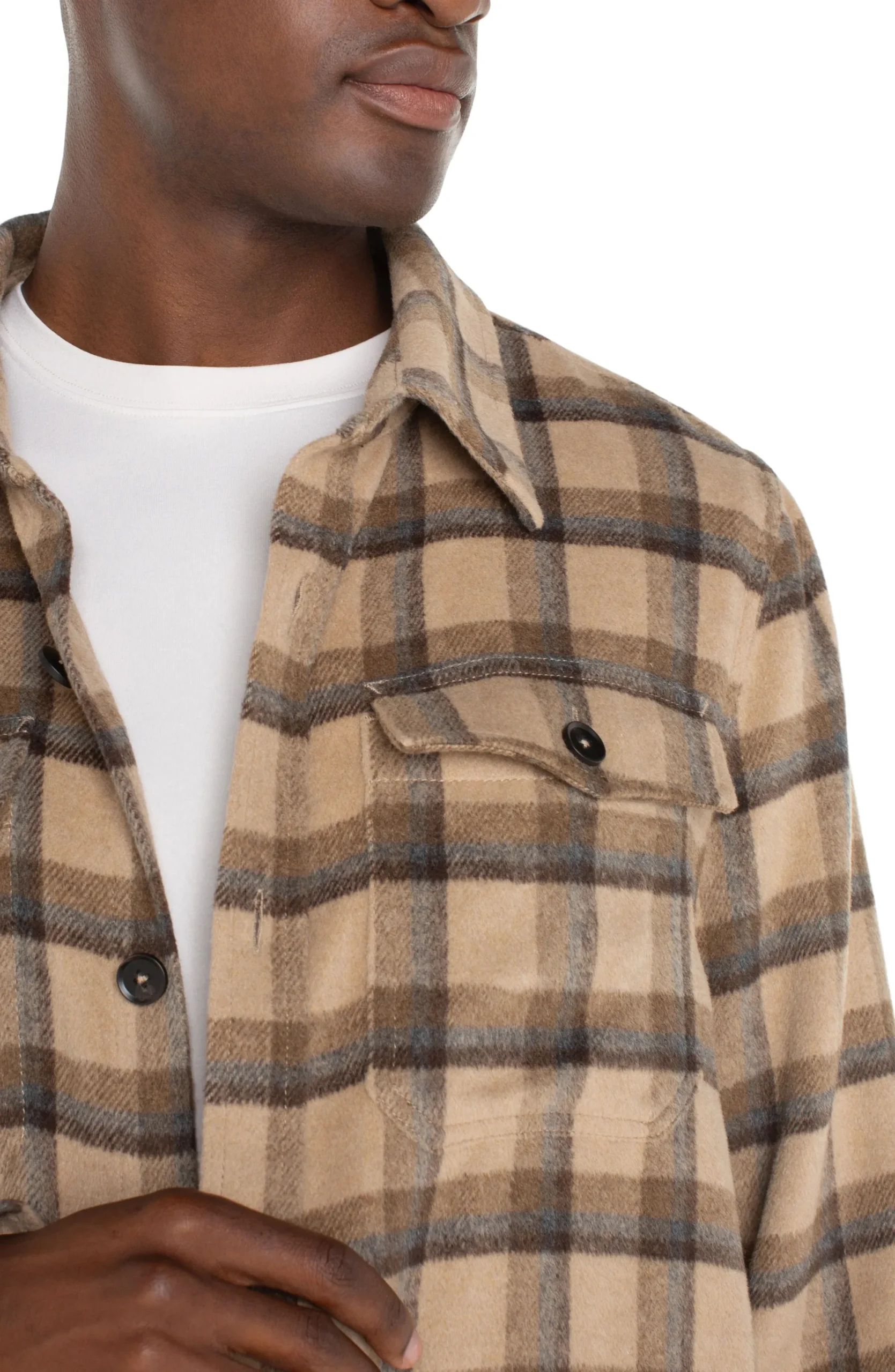 Jackets & Blazers-Liverpool Los Angeles SHIRT JACKET Tanbrownmulti