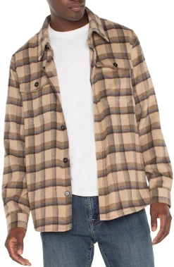 Jackets & Blazers-Liverpool Los Angeles SHIRT JACKET Tanbrownmulti