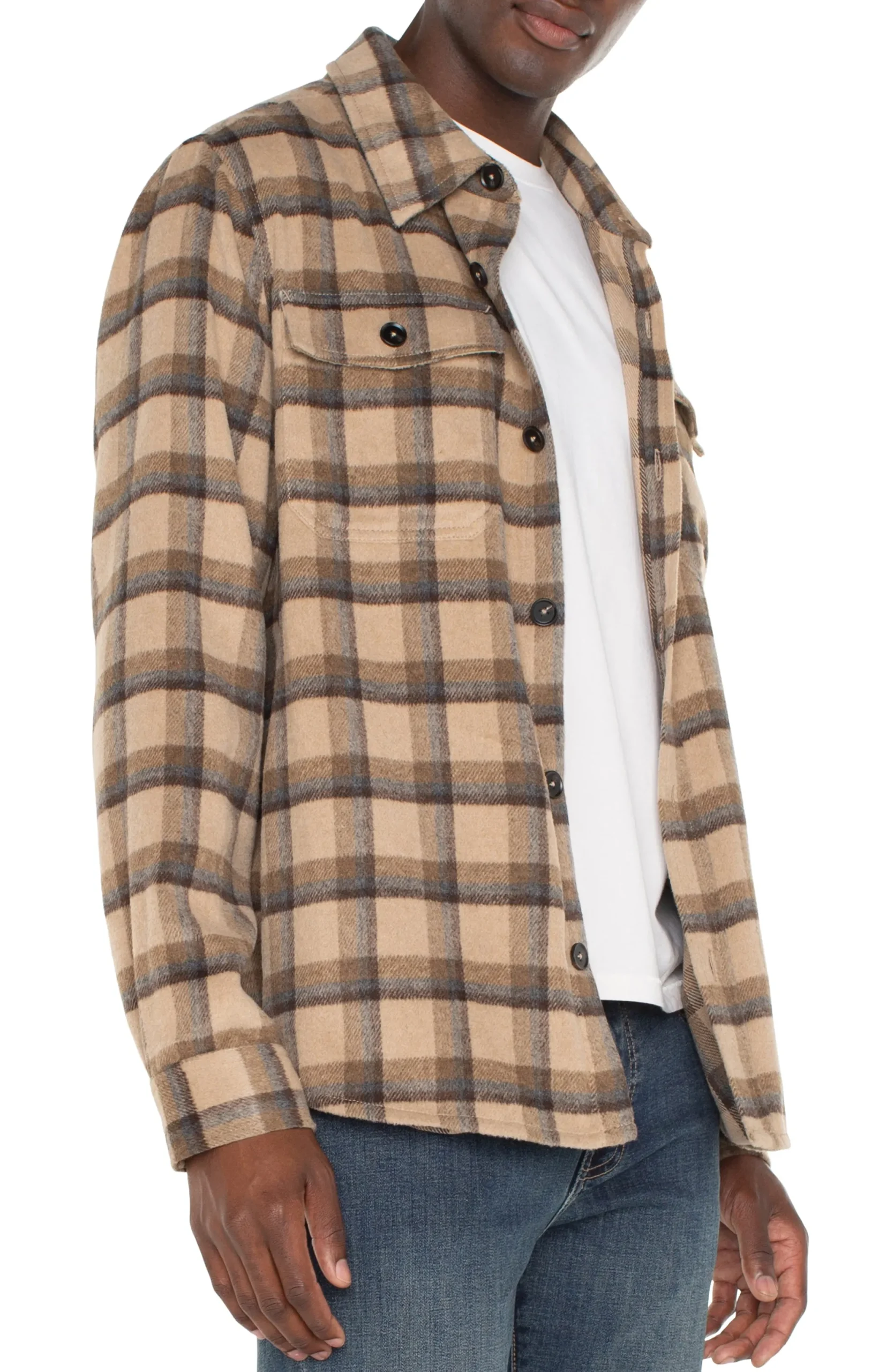 Jackets & Blazers-Liverpool Los Angeles SHIRT JACKET Tanbrownmulti