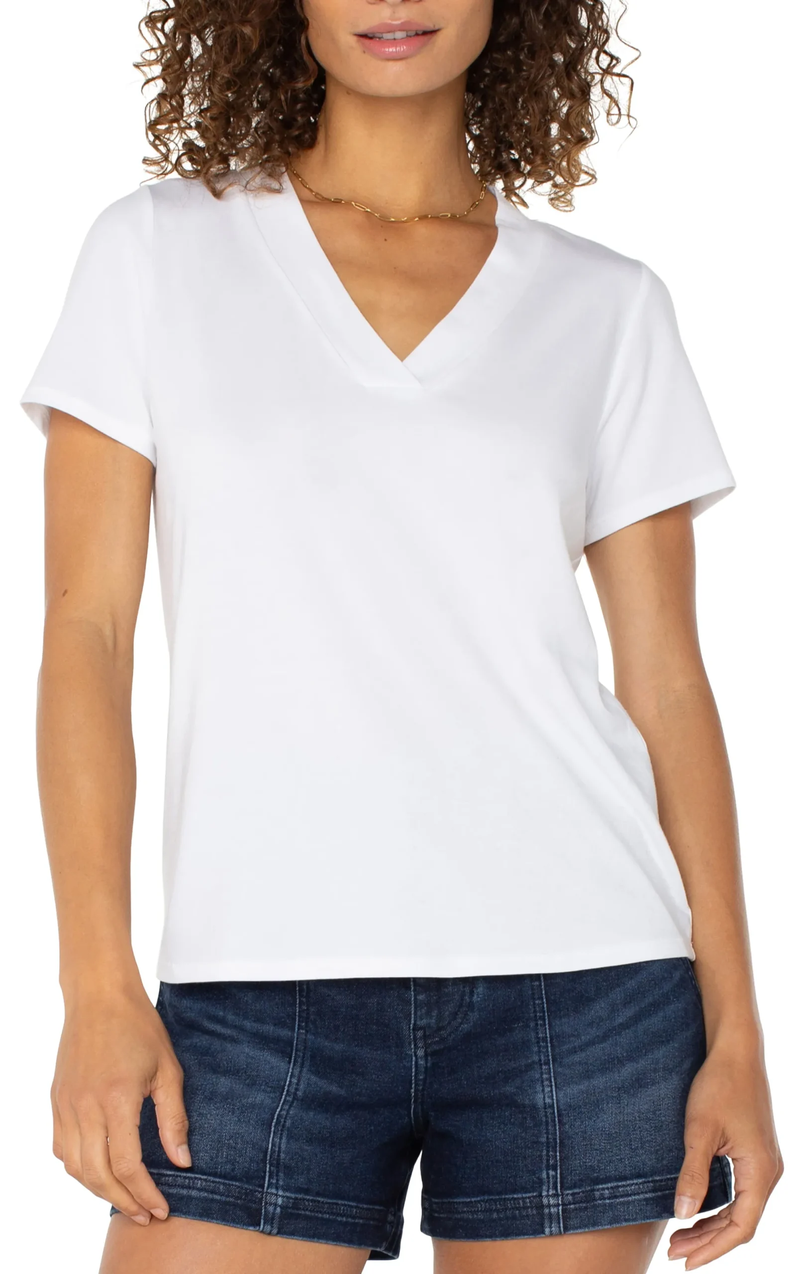 Tees-Liverpool Los Angeles SHORT SLEEVE KNIT TEE White