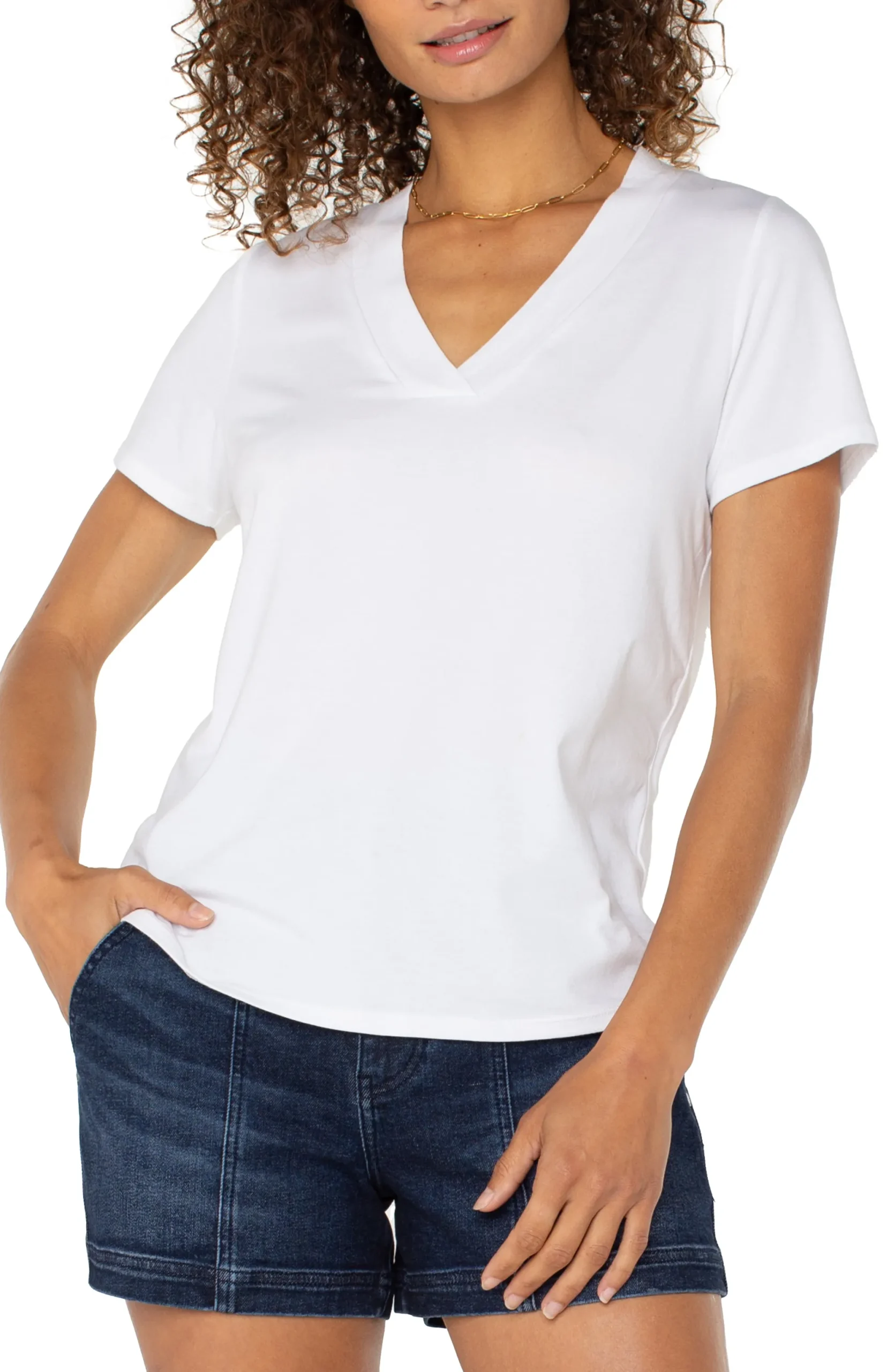 Tees-Liverpool Los Angeles SHORT SLEEVE KNIT TEE White