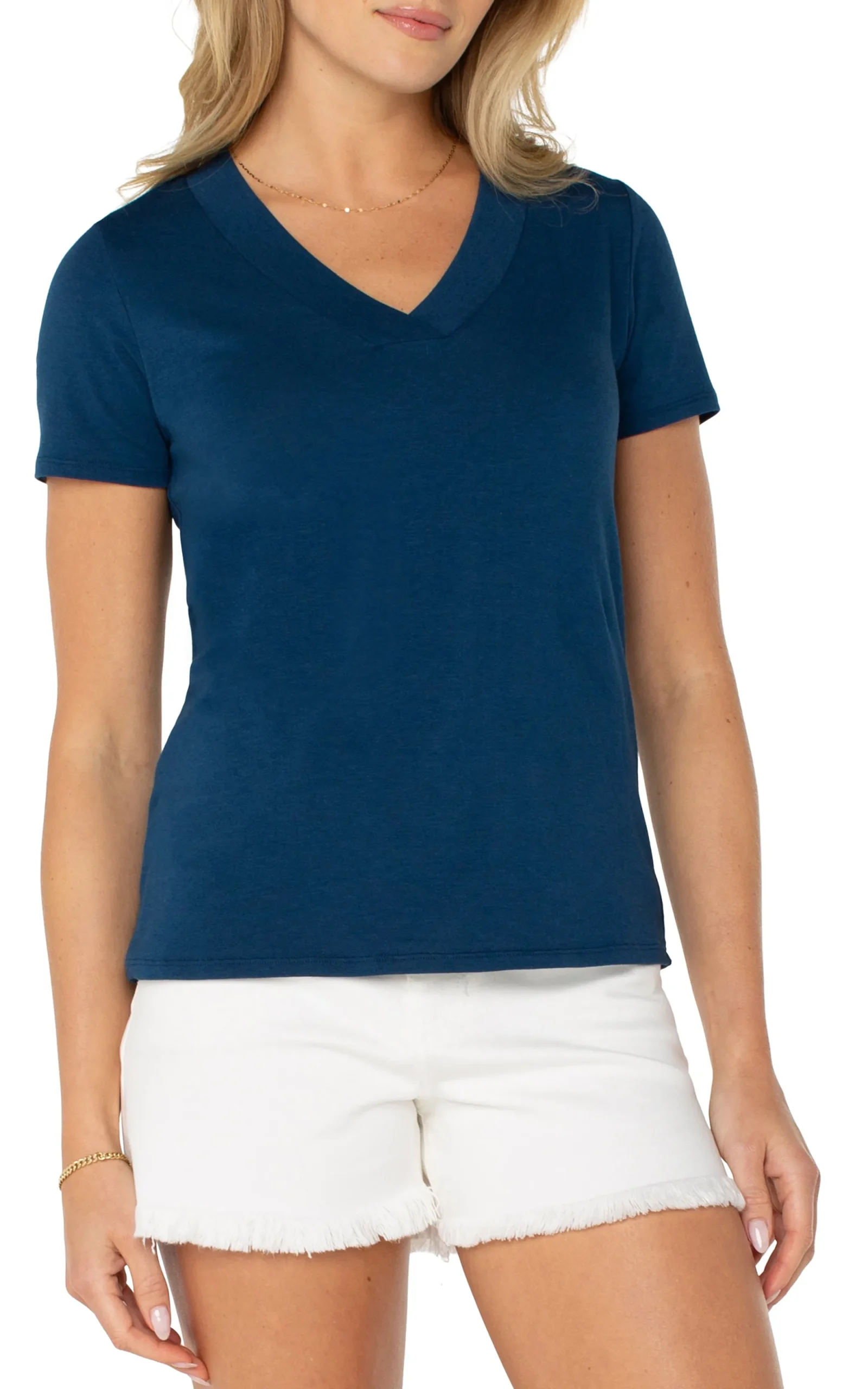 Tees-Liverpool Los Angeles SHORT SLEEVE KNIT TEE Celestialnavy