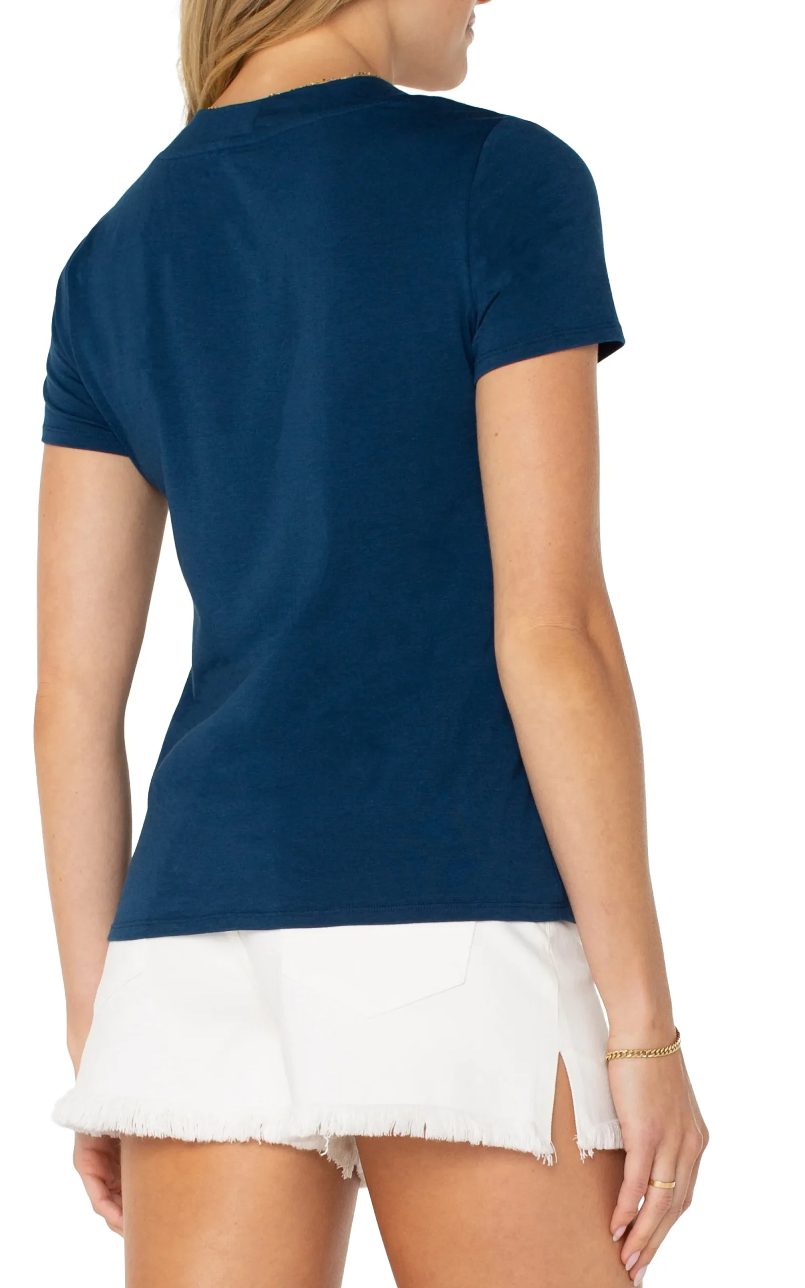 Tees-Liverpool Los Angeles SHORT SLEEVE KNIT TEE Celestialnavy