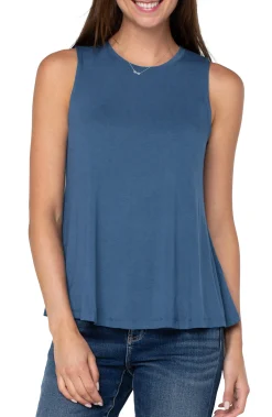 Tees-Liverpool Los Angeles SLEEVELESS SCOOP NECK TANK Frenchblue