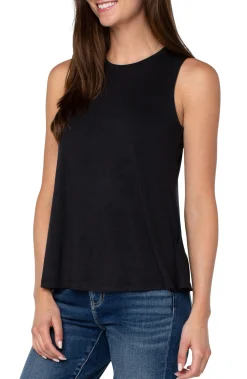 Tees-Liverpool Los Angeles SLEEVELESS SCOOP NECK TANK Black