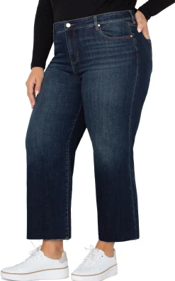 Jeans-Liverpool Los Angeles STRIDE HI-RISE CROP WITH WIDE CUT HEM Eastmoor