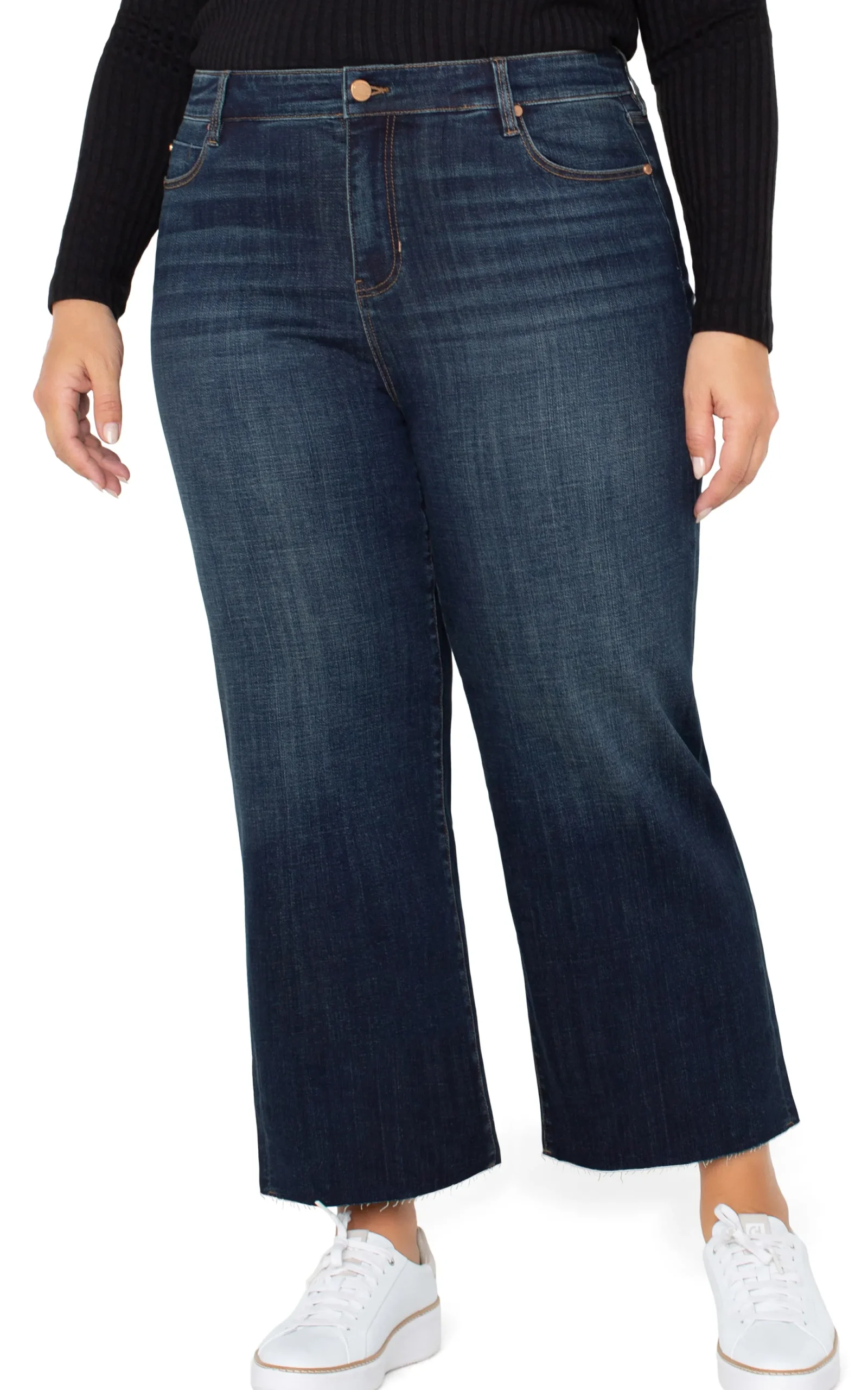 Jeans-Liverpool Los Angeles STRIDE HI-RISE CROP WITH WIDE CUT HEM Eastmoor