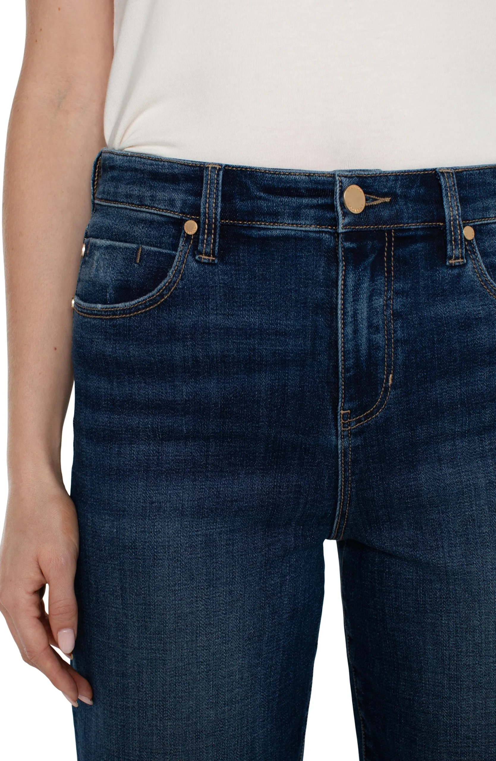 Wide-Leg|Jeans-Liverpool Los Angeles STRIDE HI-RISE WITH CUT HEM Bowers