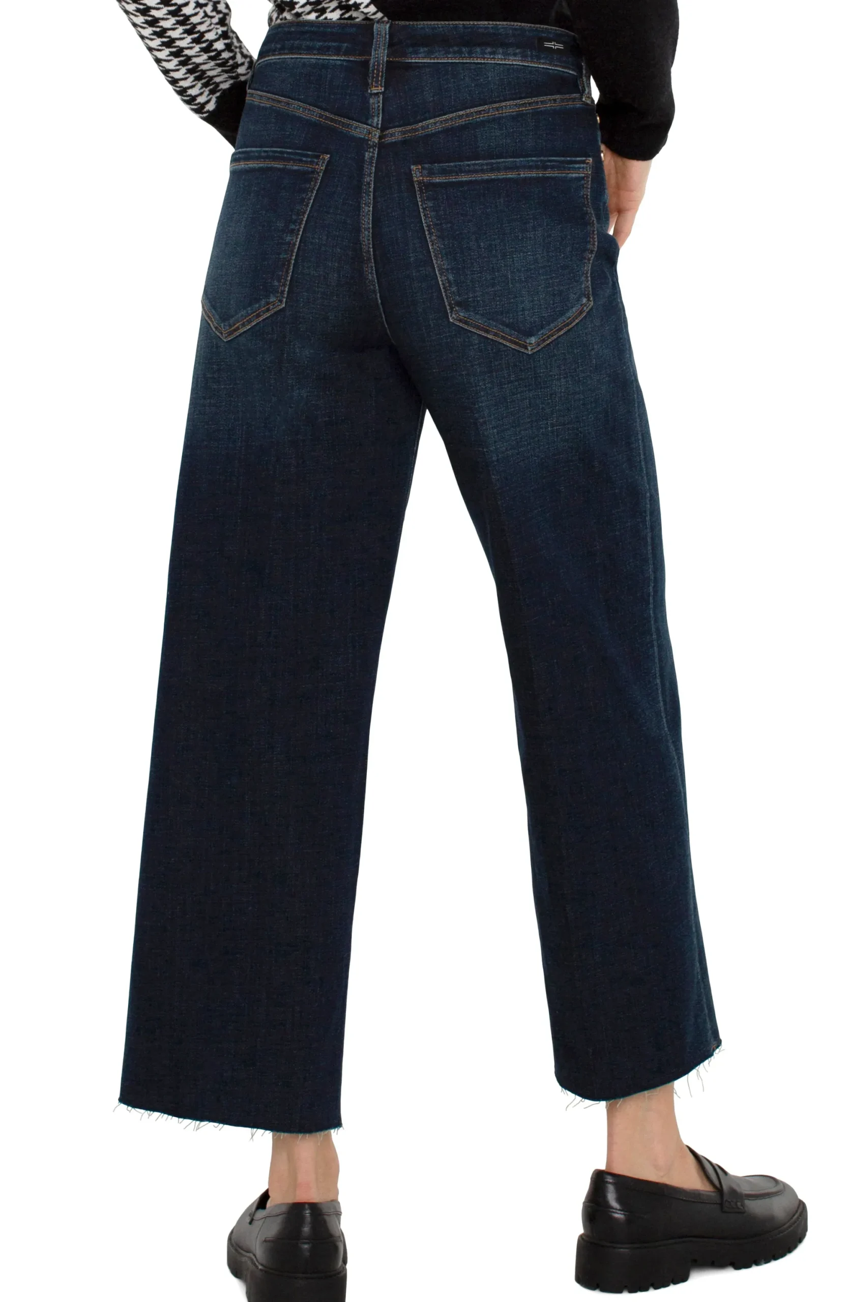 Wide-Leg|Jeans-Liverpool Los Angeles STRIDE HI-RISE WITH CUT HEM Eastmoor
