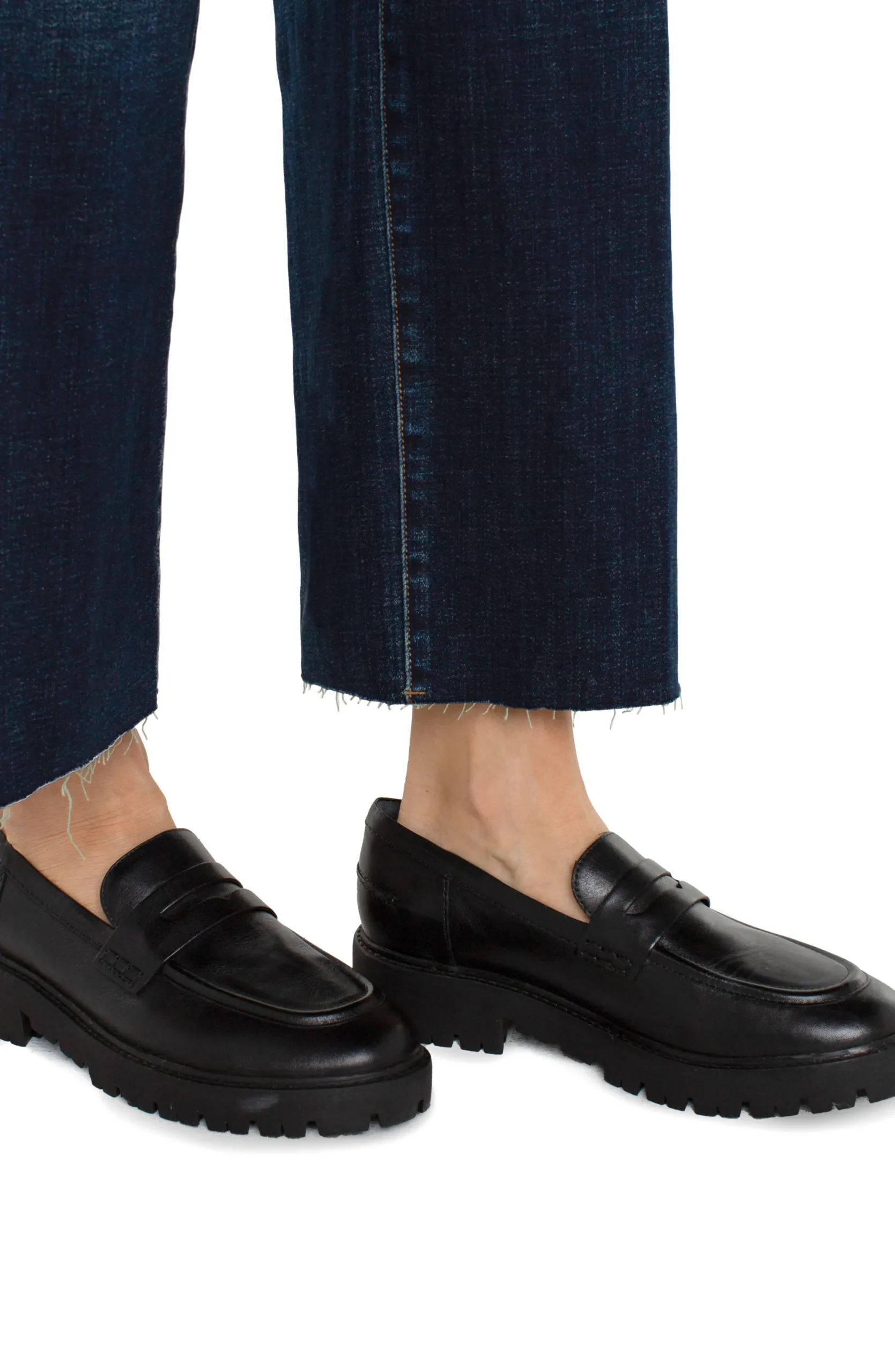 Wide-Leg|Jeans-Liverpool Los Angeles STRIDE HI-RISE WITH CUT HEM Eastmoor