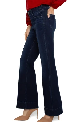 Jeans-Liverpool Los Angeles THE GIA GLIDER® FLARE WITH PINTUCKS Upland