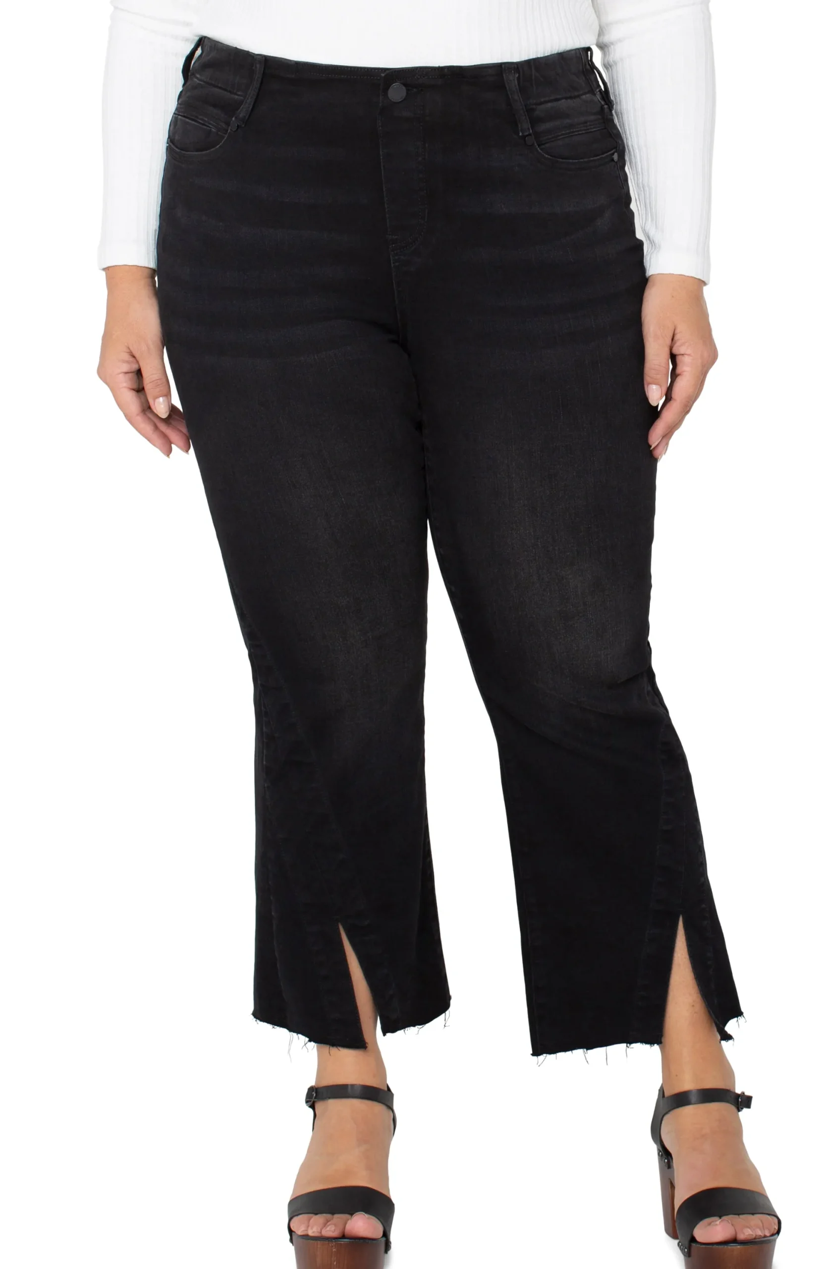 Jeans-Liverpool Los Angeles THE GIA GLIDER® CROP FLARE TWISTED SEAM Lostcreek
