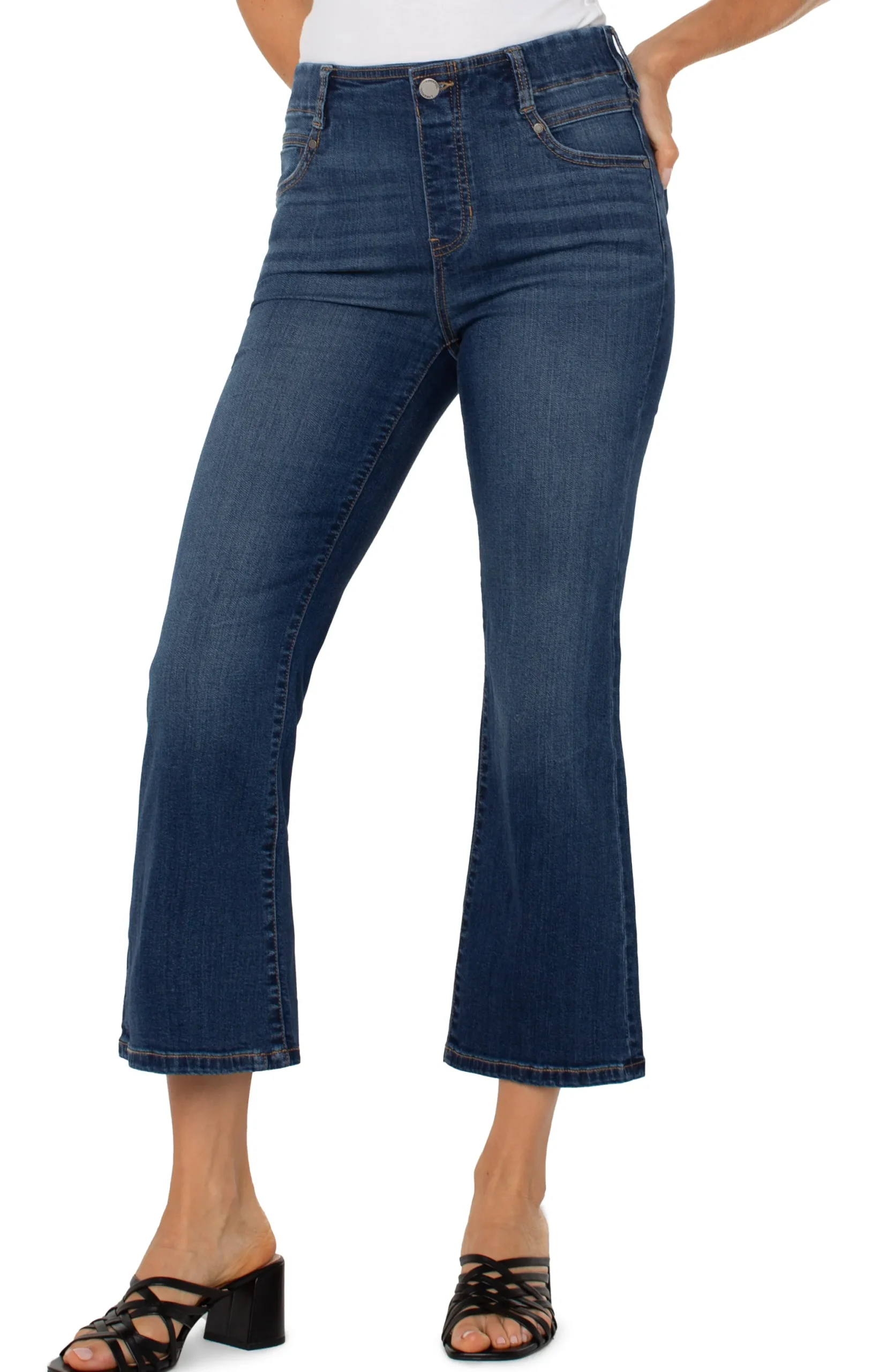 Jeans|Crops-Liverpool Los Angeles THE GIA GLIDER® CROP FLARE Bonelli