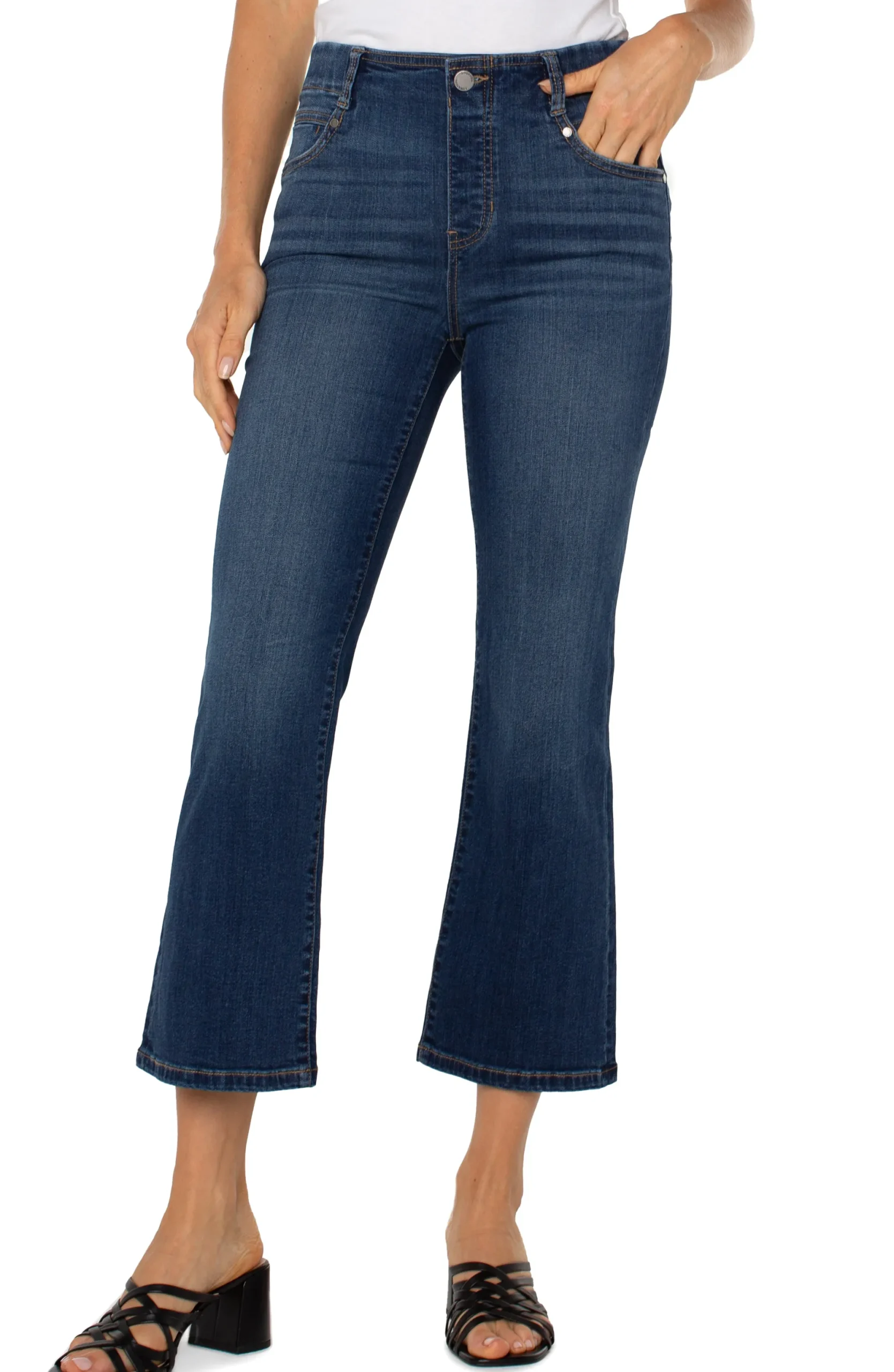 Jeans|Crops-Liverpool Los Angeles THE GIA GLIDER® CROP FLARE Bonelli