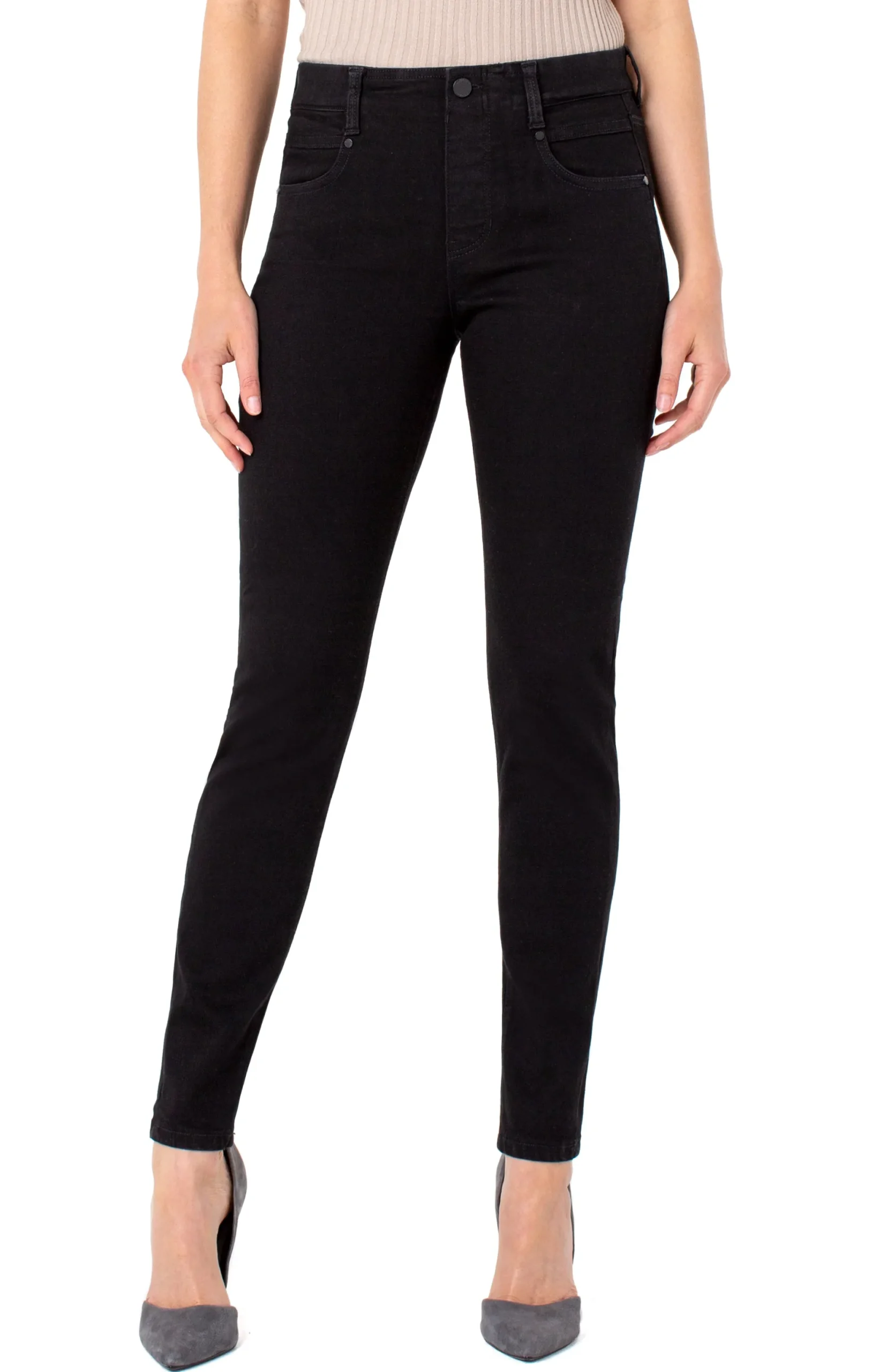 Skinny|Jeans-Liverpool Los Angeles THE GIA GLIDER® PULL-ON SKINNY ECO Blackrinse