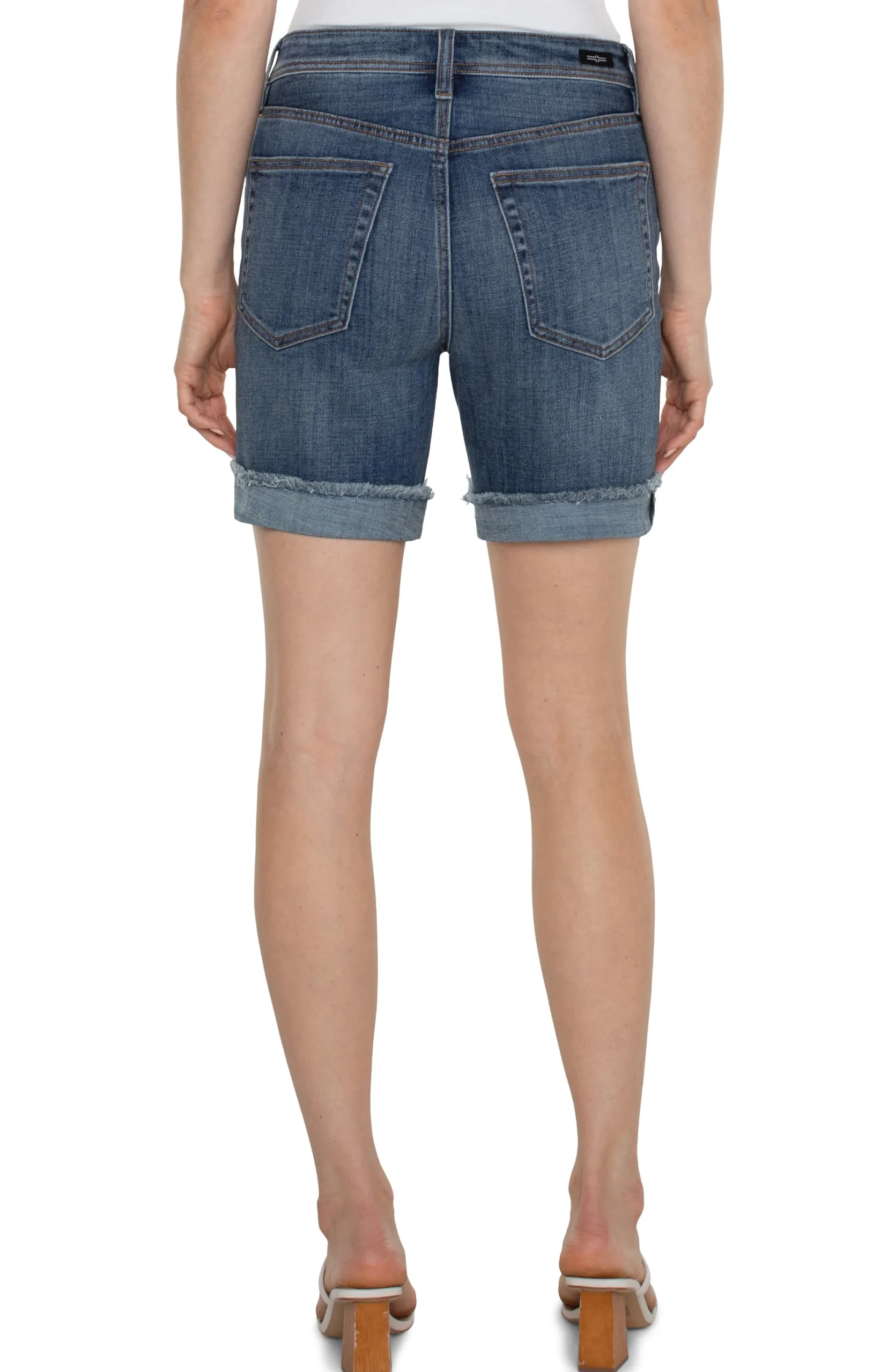 Shorts|Shorts-Liverpool Los Angeles THE KEEPER SHORT WITH FRAY CUFF - ECO Johnston