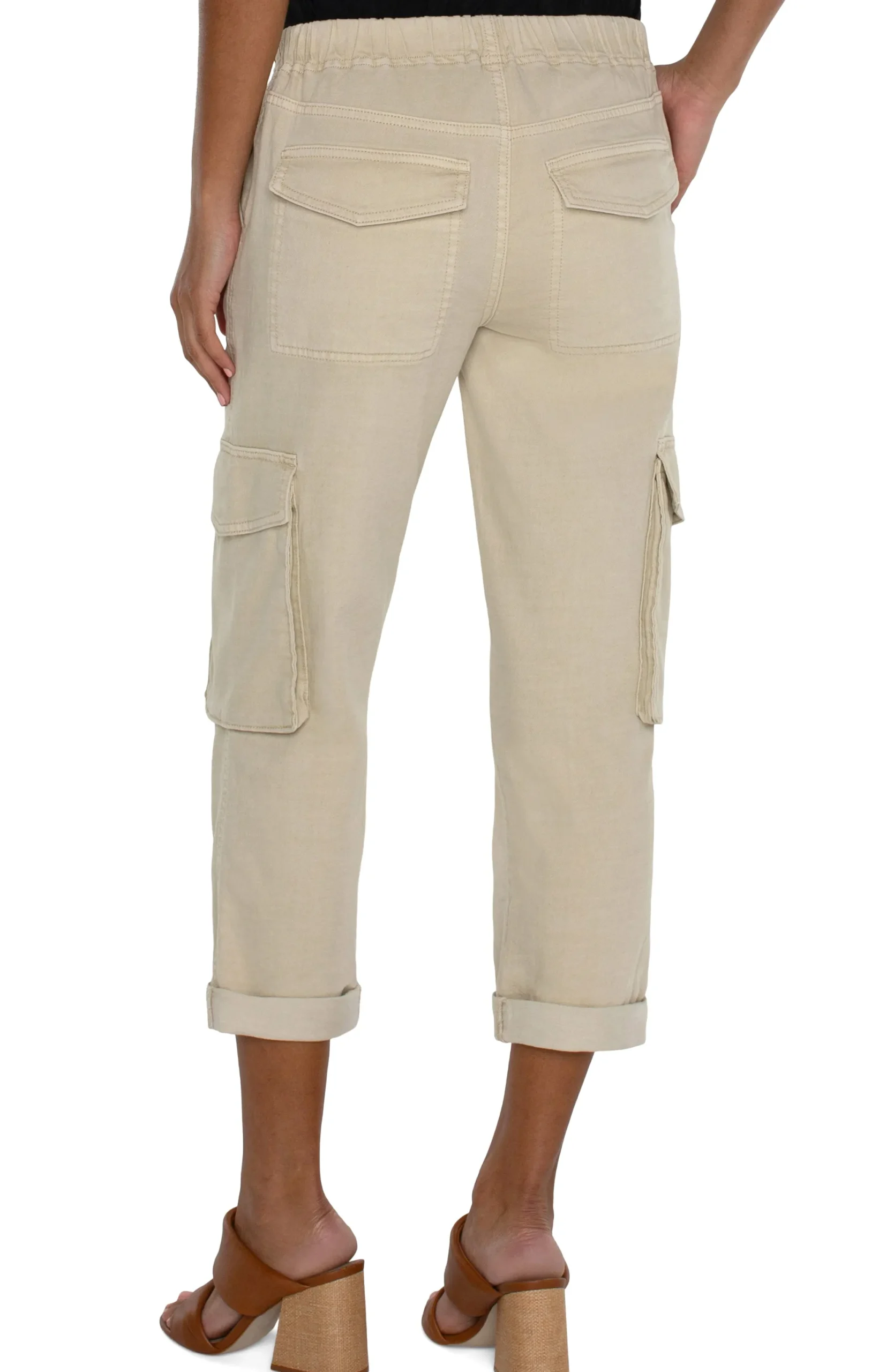 Pants|Knit Pull-On-Liverpool Los Angeles THE RASCAL WITH CARGO POCKETS - ECO Sandycove