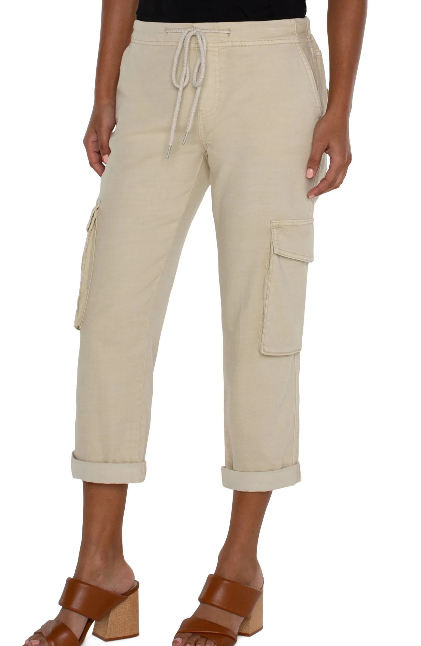 Pants|Knit Pull-On-Liverpool Los Angeles THE RASCAL WITH CARGO POCKETS - ECO Sandycove