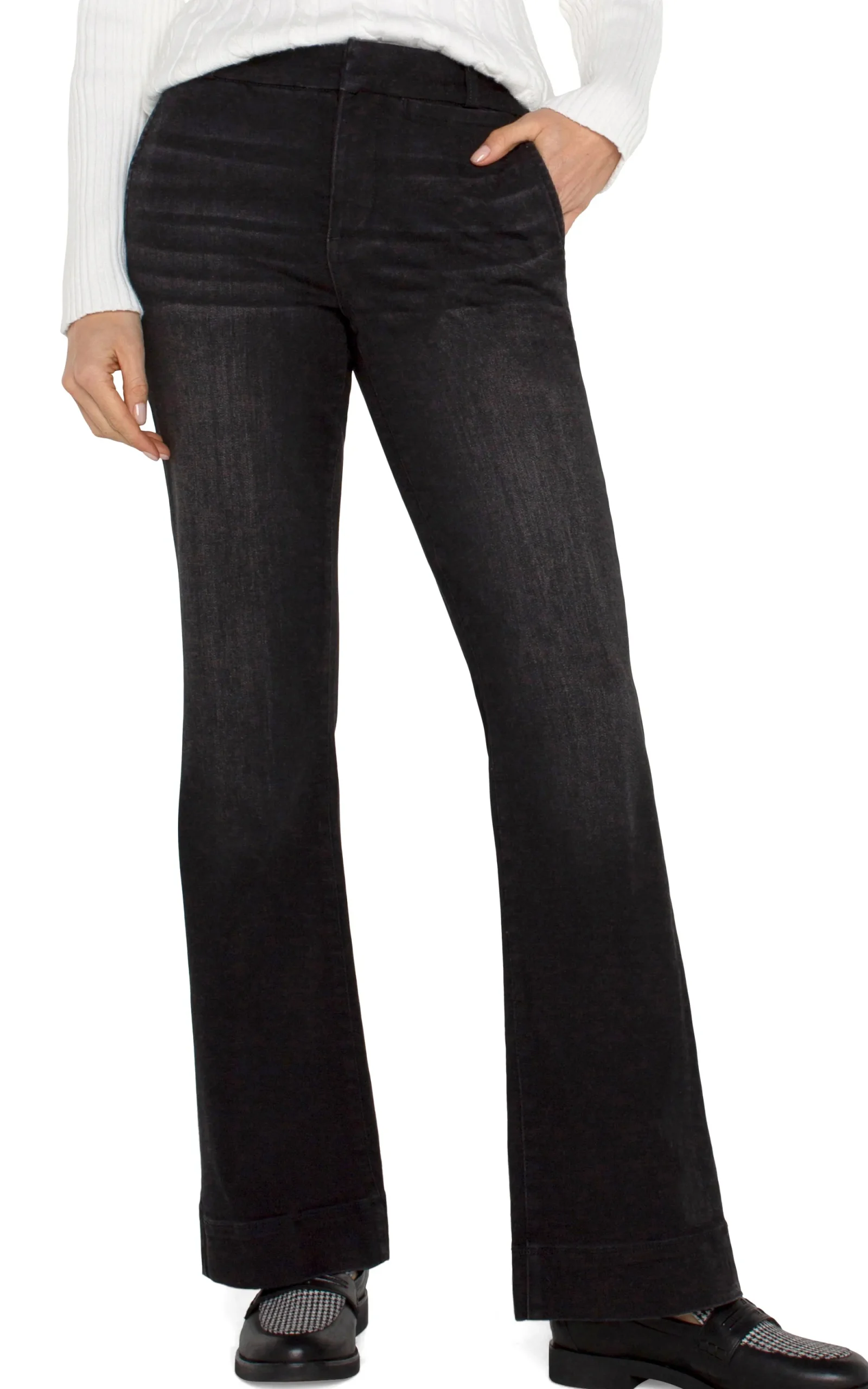 Trousers-Liverpool Los Angeles TROUSER FLARE Lostcreek