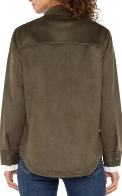 Jackets-Liverpool Los Angeles UTILITY JACKET Olive