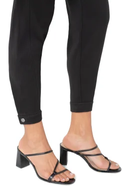 Utility Pants-Liverpool Los Angeles UTILITY JOGGER WITH SNAP HEM Black