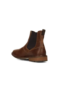 Boots-Liverpool Los Angeles WARREN BURNISHED LEATHER BOOT Darkbrown